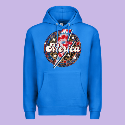 Western Merica Patriotic 4th Of July Premium Hoodie Designed By Lillyallendesigns
