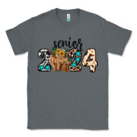 Charcoal Heather Western Senior 2024 cow Classic Tee - RanaPortraitStore