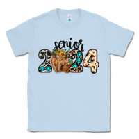 Dusty Blue Western Senior 2024 cow Classic Tee - RanaPortraitStore