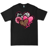 Black valentines day western hearts and sunflower Premium Tee - Jasminsmagicworld