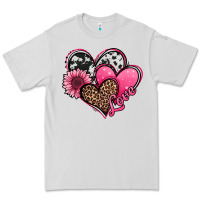 Dove Grey valentines day western hearts and sunflower Premium Tee - Jasminsmagicworld