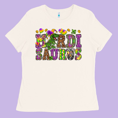 Mardi Saurus Ladies Tee Designed By Nancycooperartshop