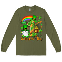 Army Green St. Patrick's My 1st St. Patrick's Day Long Sleeve Tee - OliviaCreatesArt