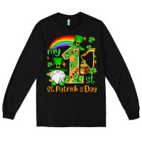 Black St. Patrick's My 1st St. Patrick's Day Long Sleeve Tee - OliviaCreatesArt