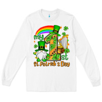 White St. Patrick's My 1st St. Patrick's Day Long Sleeve Tee - OliviaCreatesArt