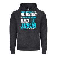 Vintage Black Christian Runner Half Marathon Running Race Jesus Gift Vintage Hoodie - trangStudio
