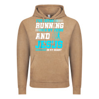 Vintage Coffee Christian Runner Half Marathon Running Race Jesus Gift Vintage Hoodie - trangStudio