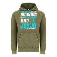 Vintage Olive Christian Runner Half Marathon Running Race Jesus Gift Vintage Hoodie - trangStudio