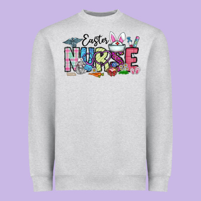 Easter Nurse Heavyweight Sweatshirt Designed By Cowhidedigitalart