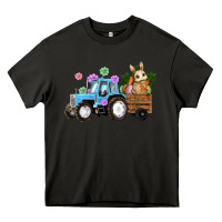 Asphalt easter tracktor bunny carrot flowers  egg Heavy Core Tee - RanaPortraitStore