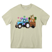 Mossy easter tracktor bunny carrot flowers  egg Heavy Core Tee - RanaPortraitStore