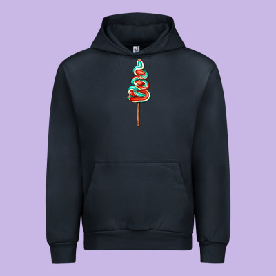Bluered Lollipop Urban Hoodie Designed By Adodesignshop