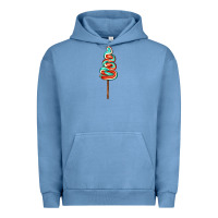 Pigment Pebble Blue bluered lollipop Urban Hoodie - AdoDesignShop