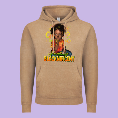 Feeling Blacknificent Vintage Hoodie Designed By Howdyjamesfarm