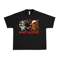 Black merry christmas heifer cow gnomies Urban Heavy Tee - CowGirlArtShop