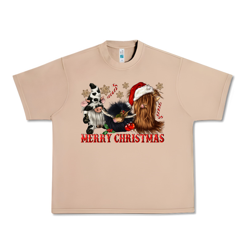 Merry Christmas Heifer Cow Gnomies Urban Heavy Tee by CowGirlArtShop | Teevron