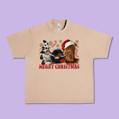 Merry Christmas Heifer Cow Gnomies Urban Heavy Tee Designed By Cowgirlartshop