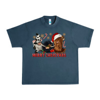 Midnight Navy merry christmas heifer cow gnomies Urban Heavy Tee - CowGirlArtShop