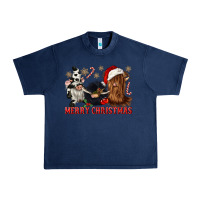 Navy merry christmas heifer cow gnomies Urban Heavy Tee - CowGirlArtShop