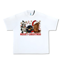 White merry christmas heifer cow gnomies Urban Heavy Tee - CowGirlArtShop