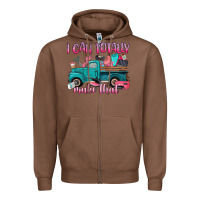 Chestnut i can totally make that Zipper Hoodie - Artiststas