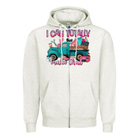 Oatmeal Heather i can totally make that Zipper Hoodie - Artiststas