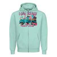 Seafoam i can totally make that Zipper Hoodie - Artiststas