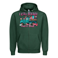 Sports Green i can totally make that Zipper Hoodie - Artiststas