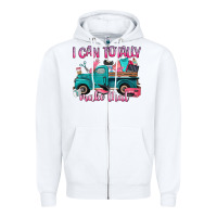 White i can totally make that Zipper Hoodie - Artiststas