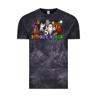 Cloud Black spooky vibes sports ghosts Vintage Tee - CowGirlArtShop