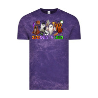 Cloud Purple spooky vibes sports ghosts Vintage Tee - CowGirlArtShop