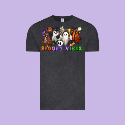 Spooky Vibes Sports Ghosts Vintage Tee Designed By Cowgirlartshop