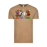 Vintage Coffee spooky vibes sports ghosts Vintage Tee - CowGirlArtShop