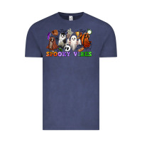 Vintage Denim spooky vibes sports ghosts Vintage Tee - CowGirlArtShop