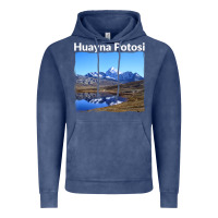 Vintage Denim Bolivia Huayna Potosi Mountain Andes Art Vintage Hoodie - trangStudio