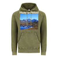 Vintage Olive Bolivia Huayna Potosi Mountain Andes Art Vintage Hoodie - trangStudio