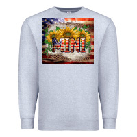 Heather Grey patriotic mini  tumbler Premium Sweatshirt - BarkalooDesign