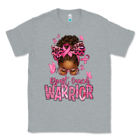 Heather Grey brest cancer warrior afro messy bun Classic Tee - texasbilliewilder