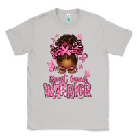 Moon Dust brest cancer warrior afro messy bun Classic Tee - texasbilliewilder