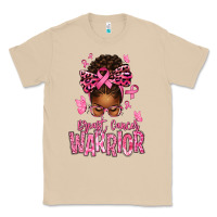 Mushroom brest cancer warrior afro messy bun Classic Tee - texasbilliewilder