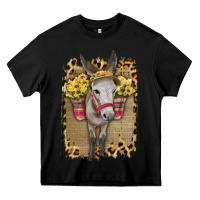 Black Donkey With Sunflowers Heavy Core Tee - Bettercallsaul