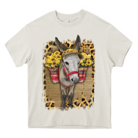 Cream Donkey With Sunflowers Heavy Core Tee - Bettercallsaul