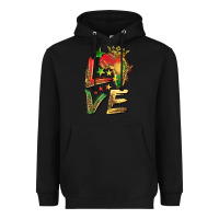 Black juneteenth love Heavyweight Hoodie - BarkalooDesign