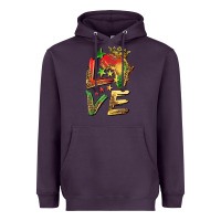 Plum juneteenth love Heavyweight Hoodie - BarkalooDesign