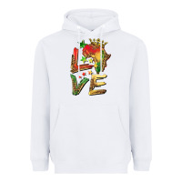 White juneteenth love Heavyweight Hoodie - BarkalooDesign