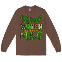 Chestnut St. Patrick's Blessed women are born in March Long Sleeve Tee - OliviaCreatesArt