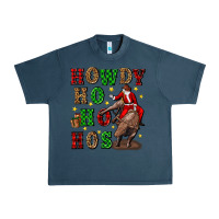 Midnight Navy howdy ho ho hos christmas Urban Heavy Tee - CowGirlArtShop