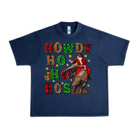 Navy howdy ho ho hos christmas Urban Heavy Tee - CowGirlArtShop