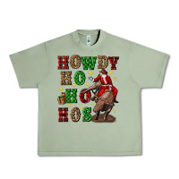 Oil Green howdy ho ho hos christmas Urban Heavy Tee - CowGirlArtShop