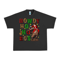 Pigment Black howdy ho ho hos christmas Urban Heavy Tee - CowGirlArtShop